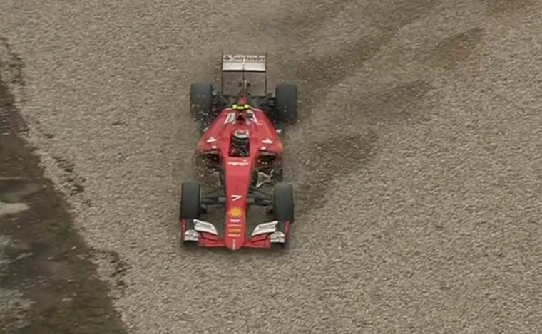 Kimi off-track