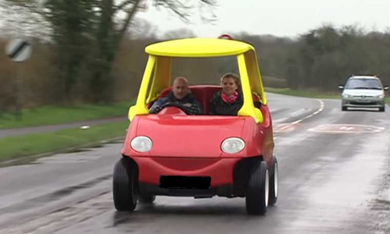 A Daewoo Matiz has been modified into a grown up version of the Little Tikes car and is available on eBay