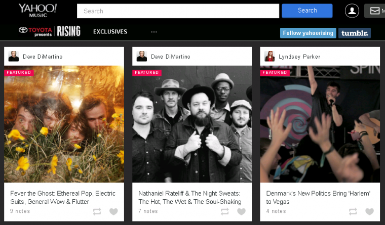 Toyota Music Yahoo Rising