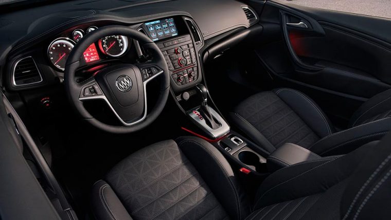 A 8-way power driver seat is standard inside the 2016 Buick Cascada