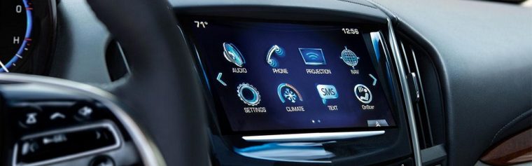 The 2016 Cadillac ATS sedan comes standard with a 5.7-inch color display Driver Information Center