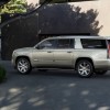 The 2016 Cadillac Escalade comes standard with Roof-mounted chrome luggage rack