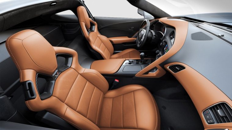 The 2016 Corvette Z06 comes standard with 8-way power-adjustable front seats