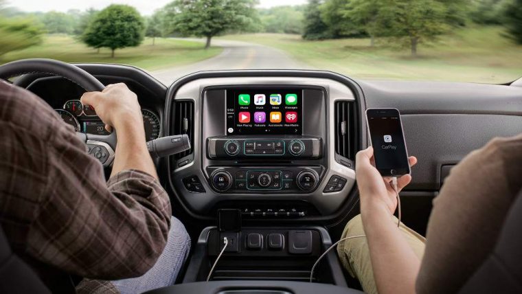 Apple CarPlay is available for the 2016 Chevy Silverado