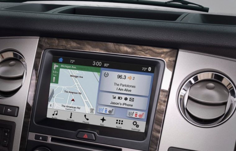 The 2016 Ford Expedition features analog instrumentation with tachometer and single 4.2-inch cluster display