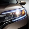 Multi-reflector auto-off halogen headlights are standard with the 2016 Honda CR-V