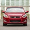 The 2016 Hyundai Accent features a chrome accent front grille