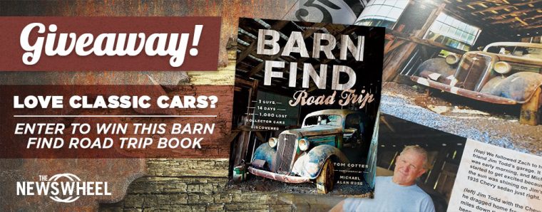 Barn Find Road Trip book giveaway banner