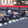 Danica Patrick Ellen Degeneres Justin Bieber and Mackenzie Marsh go kart race on Ellen