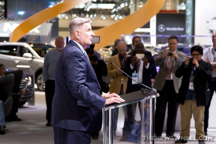 Hyundai press conference at the 2015 Chicago Auto Show