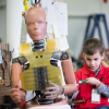 Liam Waldron With Crash Test Dummy