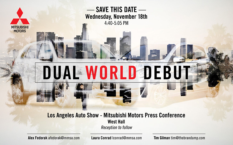 Mitsubishi LA Auto Show Invitation