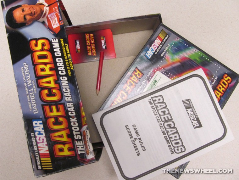 Official NASCAR Darrell Waltrip Presents Race Cards Stock Car Racing Card Game review contents