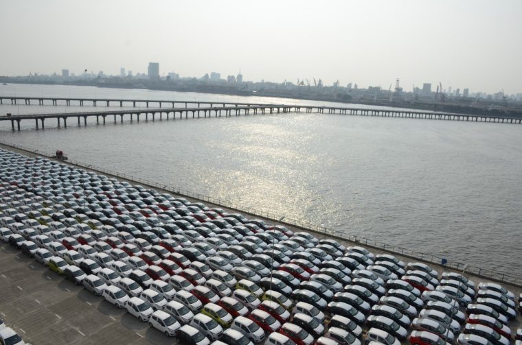 3,000 Chevrolet Beats Parked at Mumbai Port Trust of Maharashtra for Shipment to Mexico