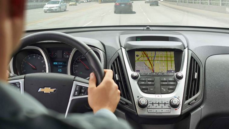 The 2016 Chevy Equinox comes standard with a 7-inch diagonal color touchscreen display