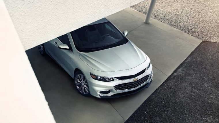 The 2016 Chevy Malibu is available with a 250 hp four-cylinder engine