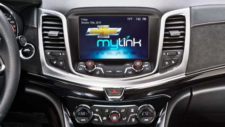 The 2016 Chevrolet SS features the Chevrolet MyLink infotainment system