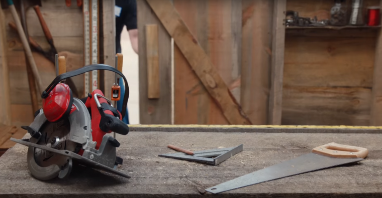 Still image from 2016 Chevy Silverado commercial "Saws"