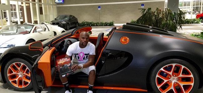 Retired Boxer has the coolest celebrity ride of the year with his Bugatti Veyron