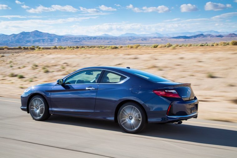 The standard four-cylinder engine inside the 2016 Honda Accord coupe is good for 185 horsepower and 181 lb-ft of torque 