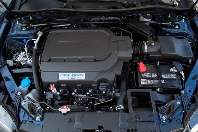 The 2016 honda Accord coupe comes standard with a 185 hp four-cylinder engine