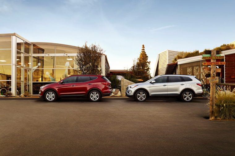 Exterior of the attractive 2016 Hyundai Santa Fe Sport