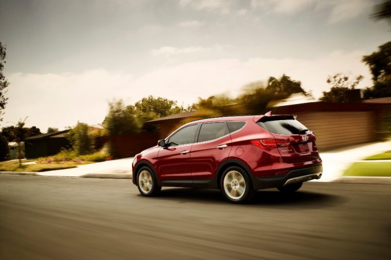 Exterior of the pleasant 2016 Hyundai Santa Fe Sport