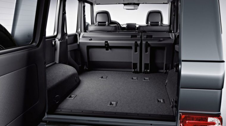 The 2016 Mercedes-Benz G-Class features large amounts of interior storage