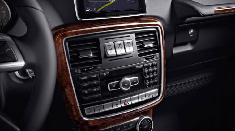 The 2016 Mercedes-Benz G-Class comes standard with Navigation Aid with real-time traffic