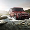 The 2016 Mercedes-Benz G-Class features a 4.0-liter biturbo V8 and seven-speed automatic