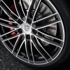 The 2016 Porsche 911 Turbo features forged alloy wheels