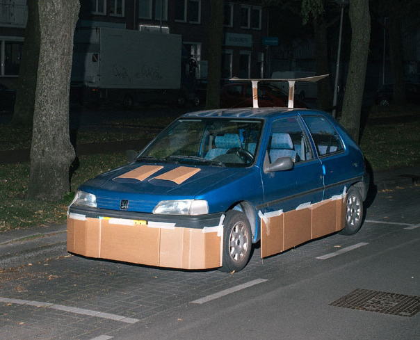 Cardboard Cutout Super Car