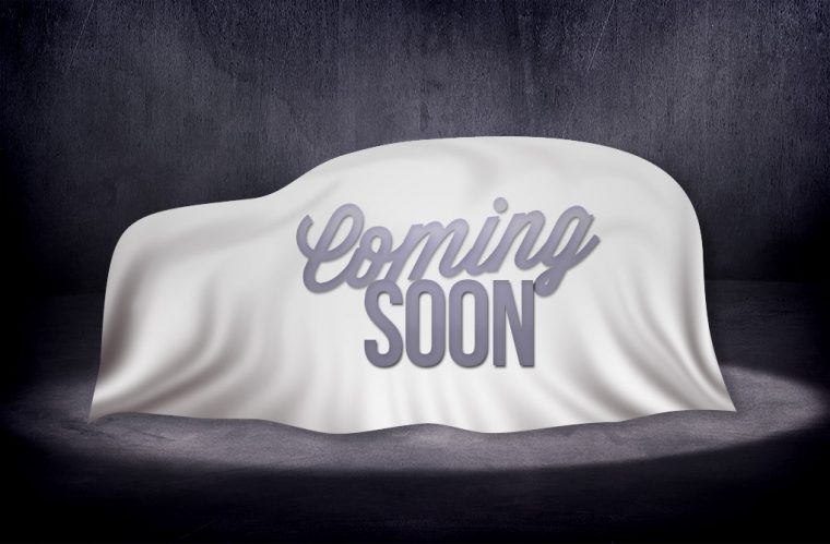 Coming soon placeholder under wraps - SUV crossover