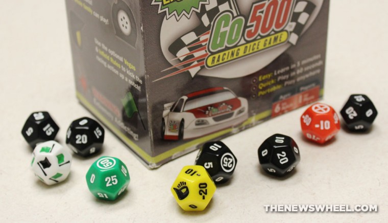 Go500 racing dice game review box