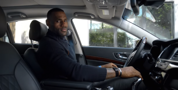 There's a new Kia commercial staring LeBron James where he says he actually does drive the K900 sedan to Cavalier games