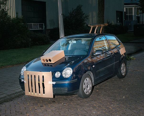 Max Siedentopf Cardboard Cutout Car with Grille