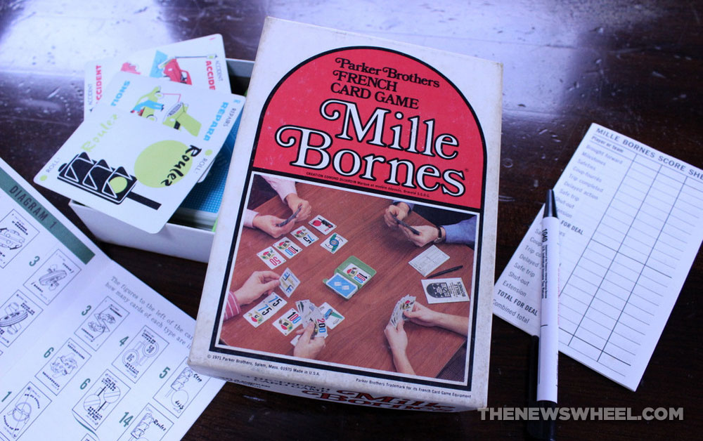  Mille Bornes Classic Racing Card Game - Fast-Paced