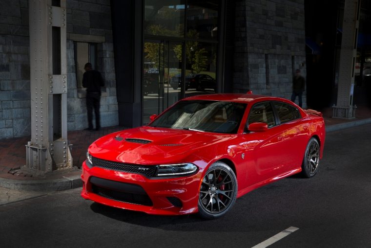 The 2016 Dodge Charger Hellcat features a 6.2-liter V8 HEMI® supercharged engine