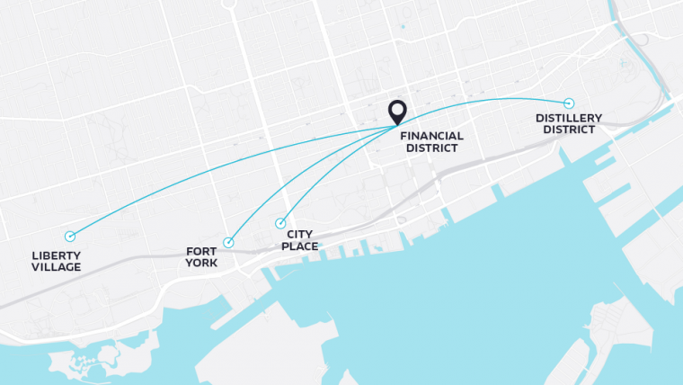 UberHop Toronto Routes