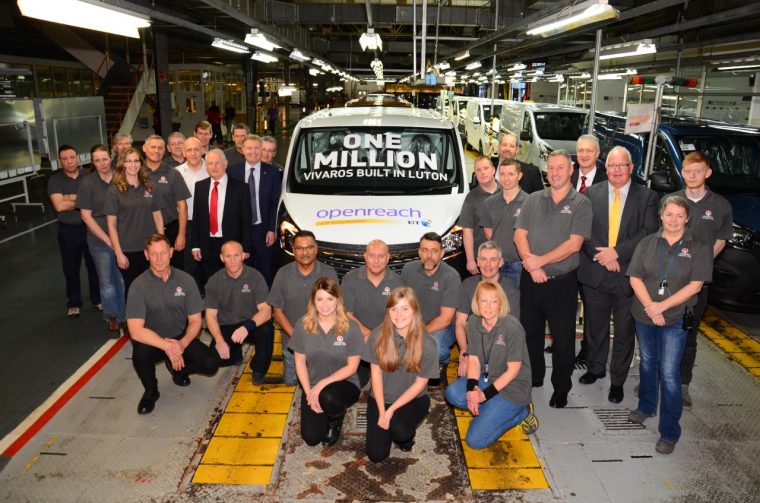 1 millionth Vauxhall Vivaro built in Luton