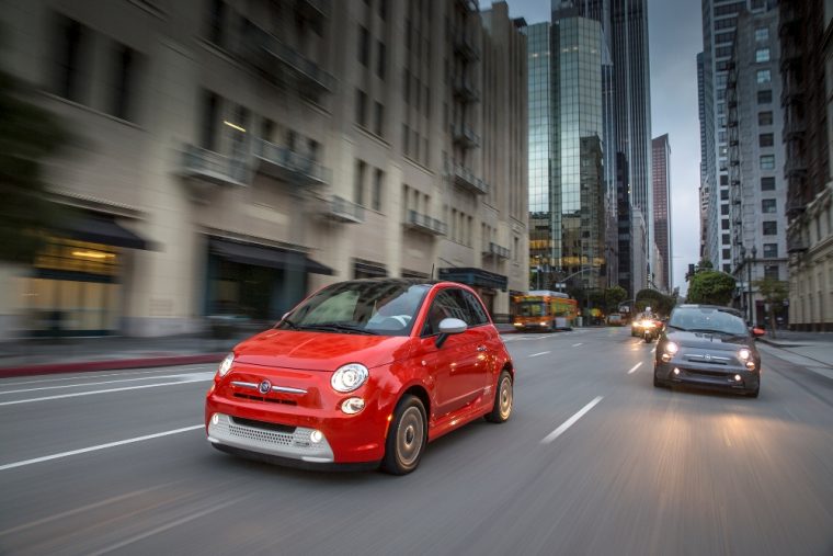 Exterior of the 2016 Fiat 500e