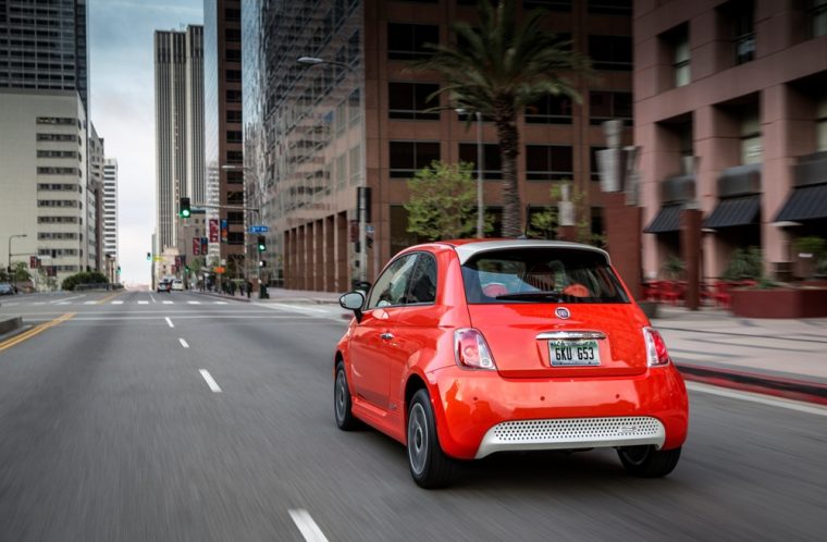 Exterior of the 2016 Fiat 500e