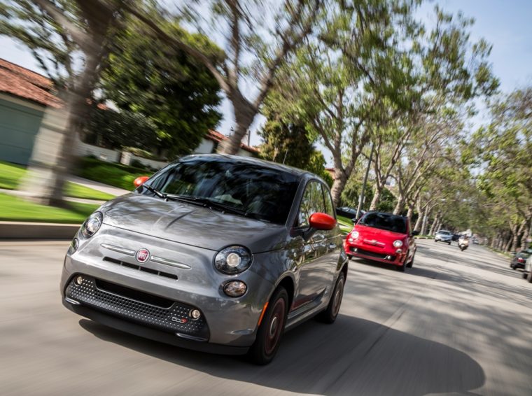 Exterior of the 2016 Fiat 500e