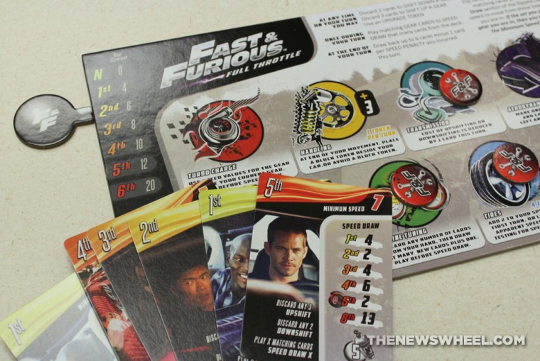 Game Salute Fast & Furious Full Throttle Street Racing Board Game Review player cards