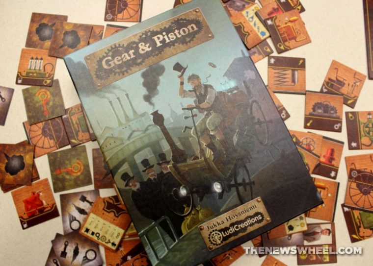 Gear & Piston board game review LudiCreations box cover