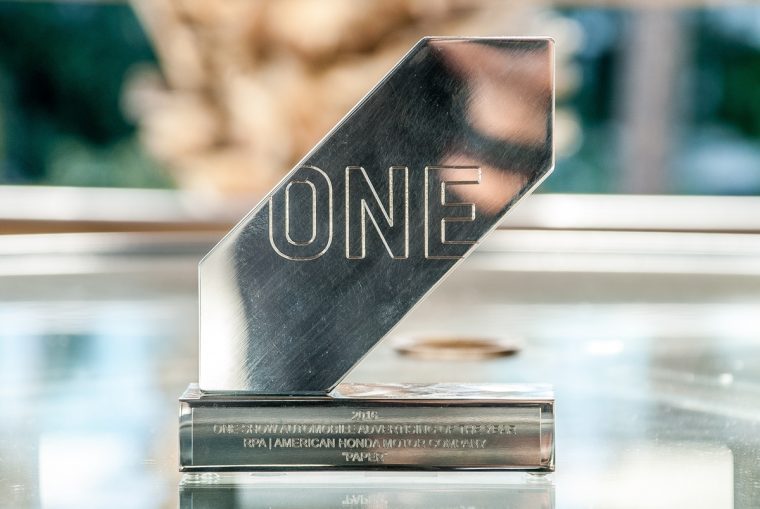 Honda One Show Award won for stop-motion ad "Paper" at 2016 Automobile Advertising of the Year Awards in Detroit 