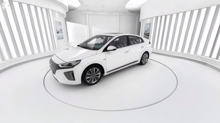 Hyundai Ioniq hyrbid 360 VR view video exterior