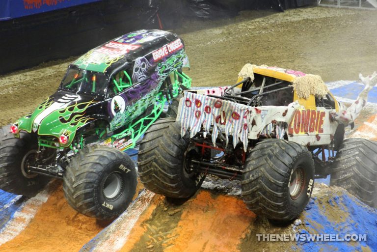 Monster Jam Show Dayton Zombie and Grave Digger trucks