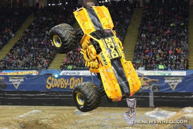 Monster Jam Show Max D truck freestyle performance scoring