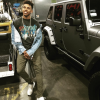 Los Angeles Laker Nick Young bought a Jeep Wrangler Unlimited, but it still isn't as fast as his famous girlfriend's G-Class Benz